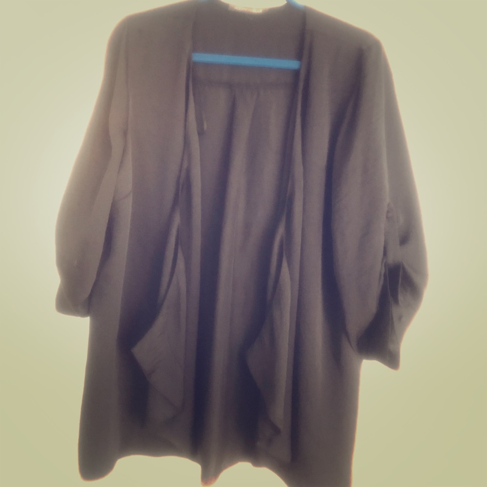 Addition Elle open black blazer/cardigan 3XL